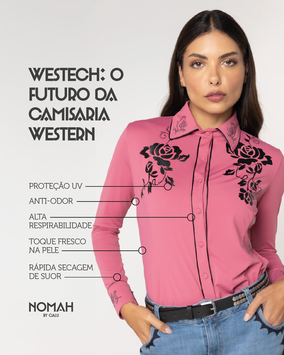 Camisa Tecnológica Arizona Rosa