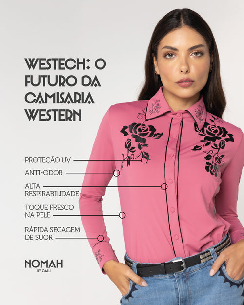 Camisa Tecnológica Arizona Rosa
