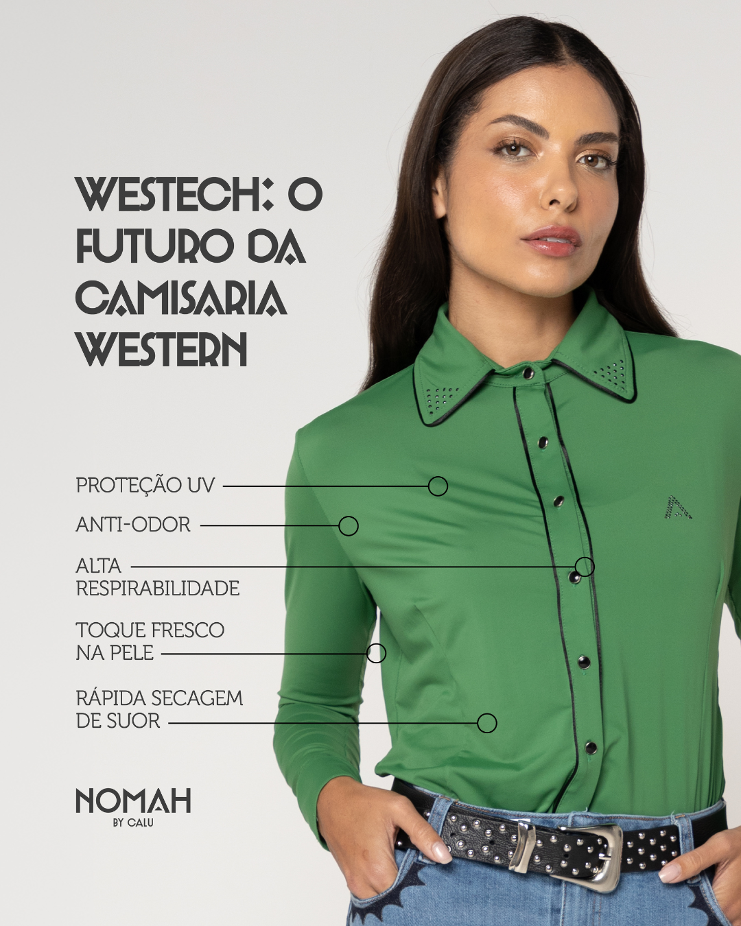 Camisa Tecnológica Alabama Verde