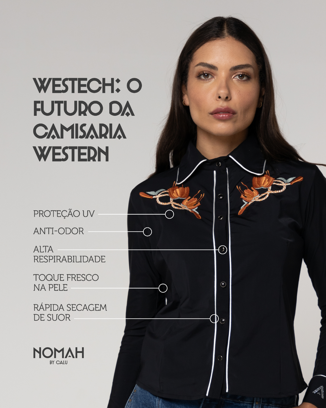 Camisa Tecnológica Sonoma Preta