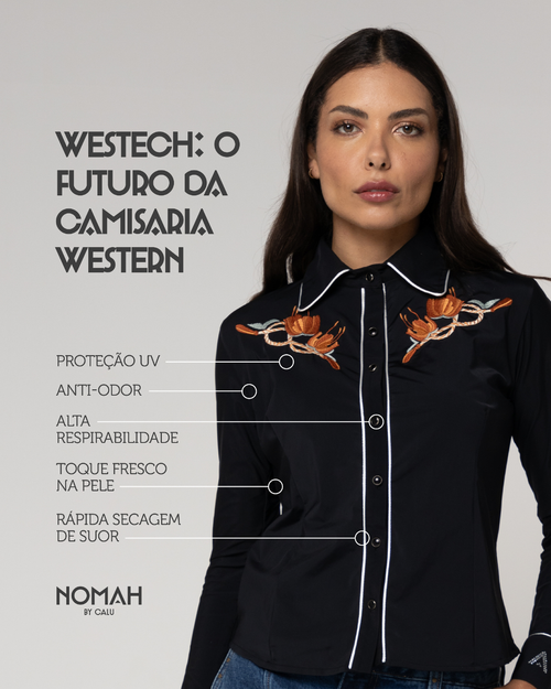 Camisa Tecnológica Sonoma Preta