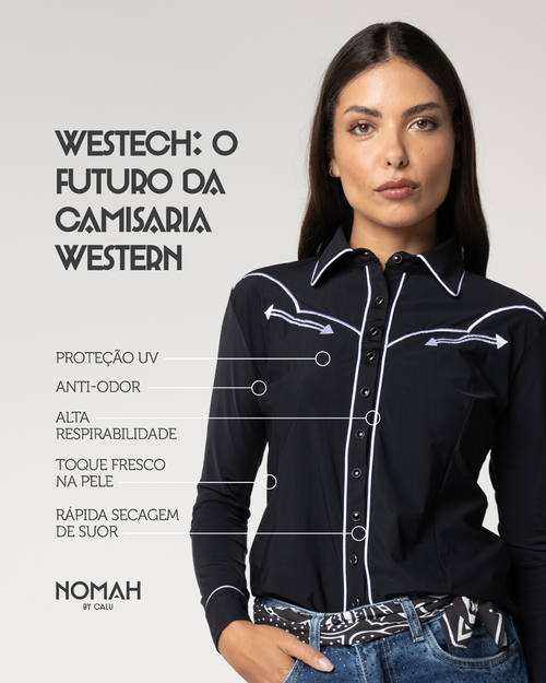 Camisa Tecnológica Austin Preta