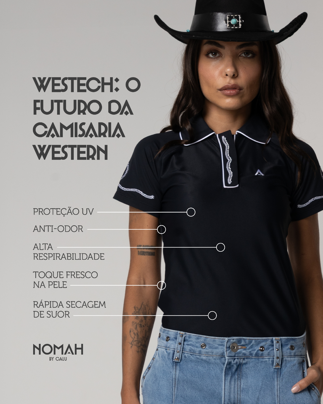 Polo Tecnológica Nomah Dream Preta