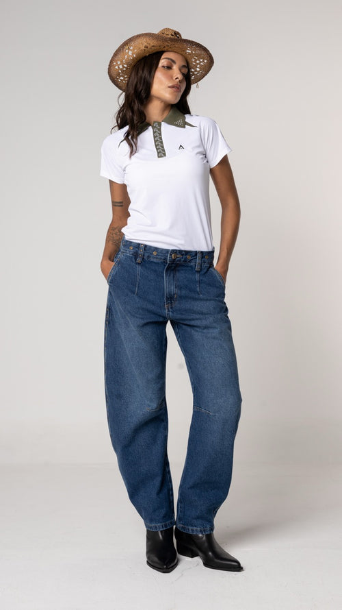 Polo Tecnológica Nomah Dream Branca e Verde