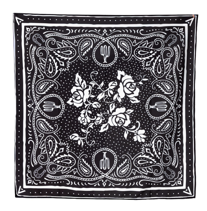 Lenço Country Side Preto e Branco