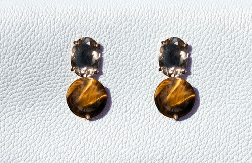 Brinco Dust Olho de Tigre