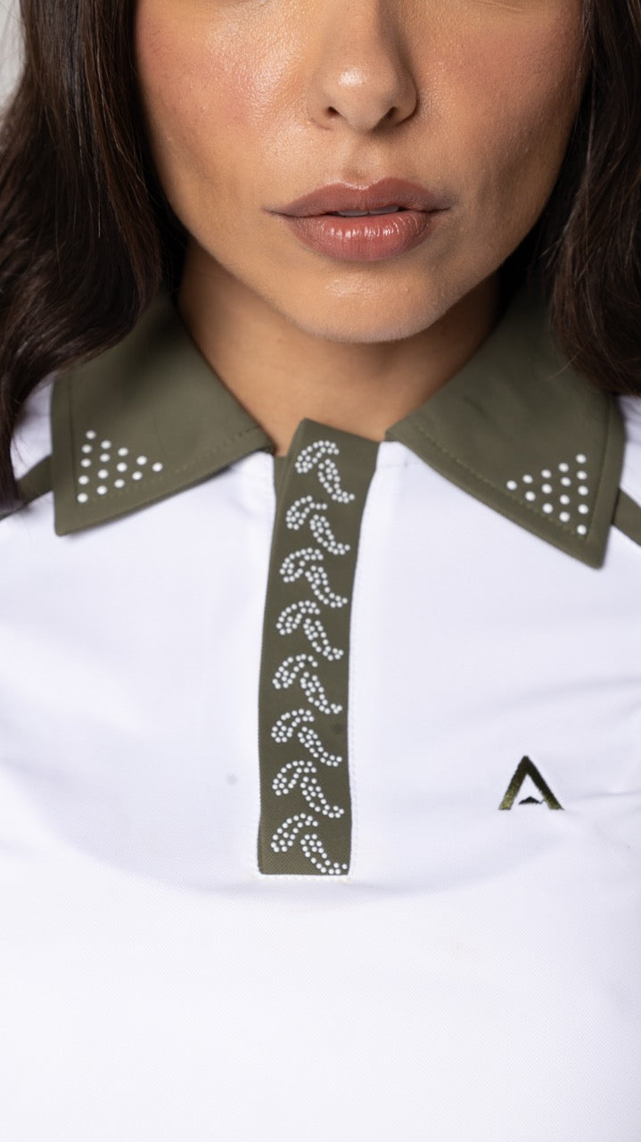 Polo Nomah Dream Branca e Verde