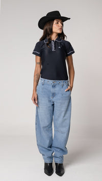 Calça Jeans Barrel Clara