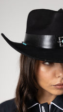 Chapéu On the Rocks Preto e Turquesa