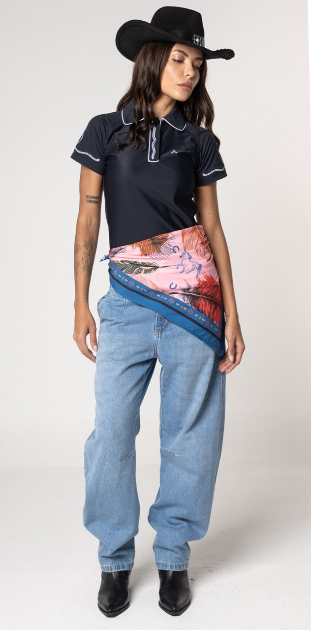 Lenço Wild West Rosa