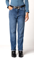 Calça Jeans Reta Escura