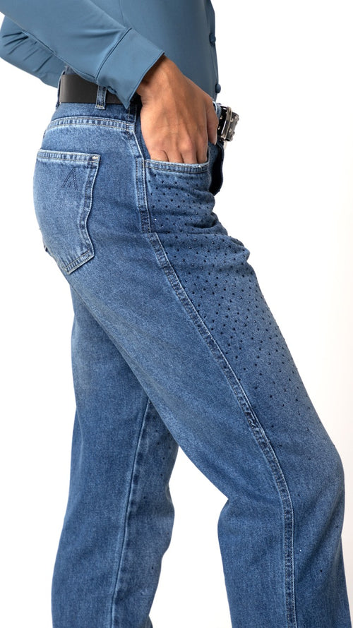 Calça Jeans Reta Escura