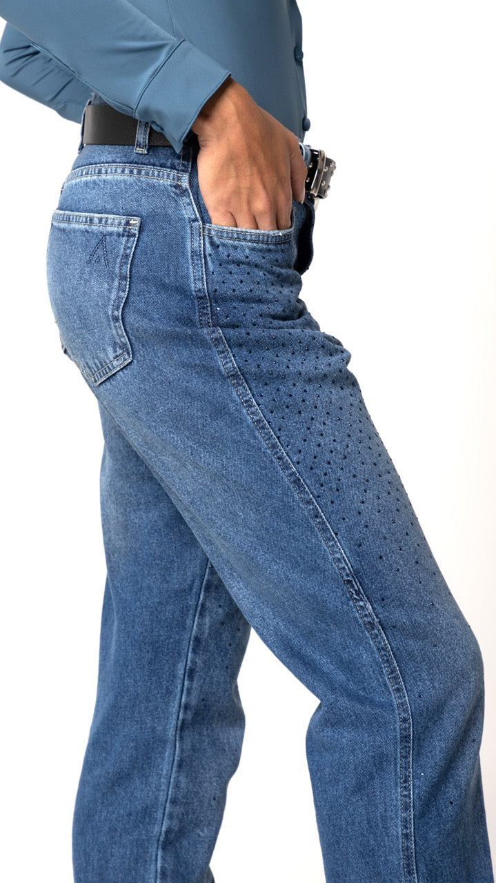 Calça Jeans Reta Escura