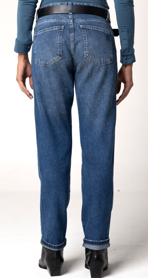 Calça Jeans Reta Escura