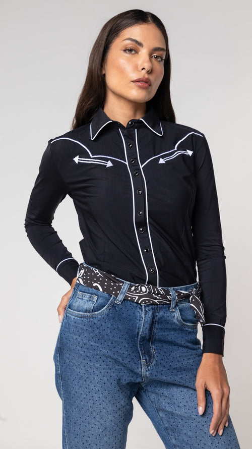 Camisa Tecnológica Austin Preta