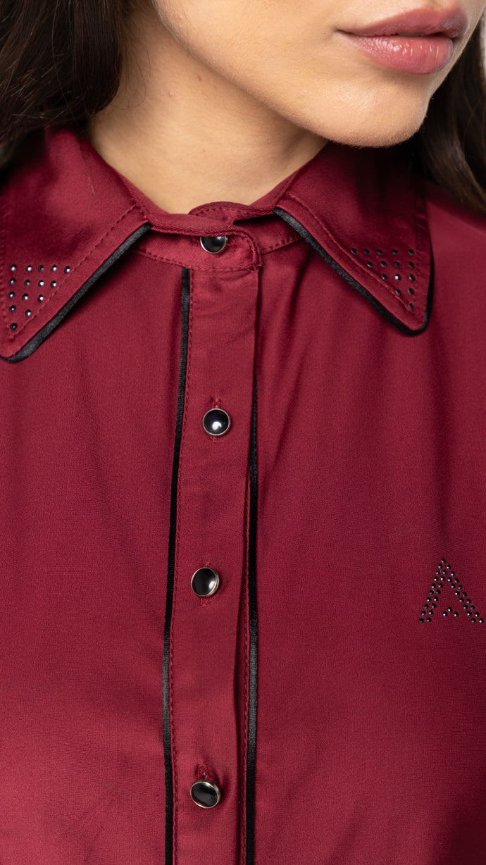 Camisa Tecnológica Texas Vinho