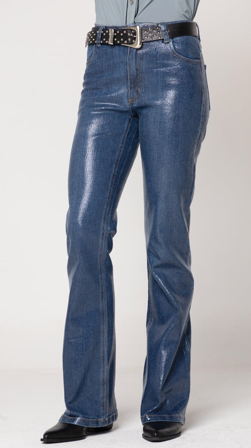 Calça Jeans Flare Escura