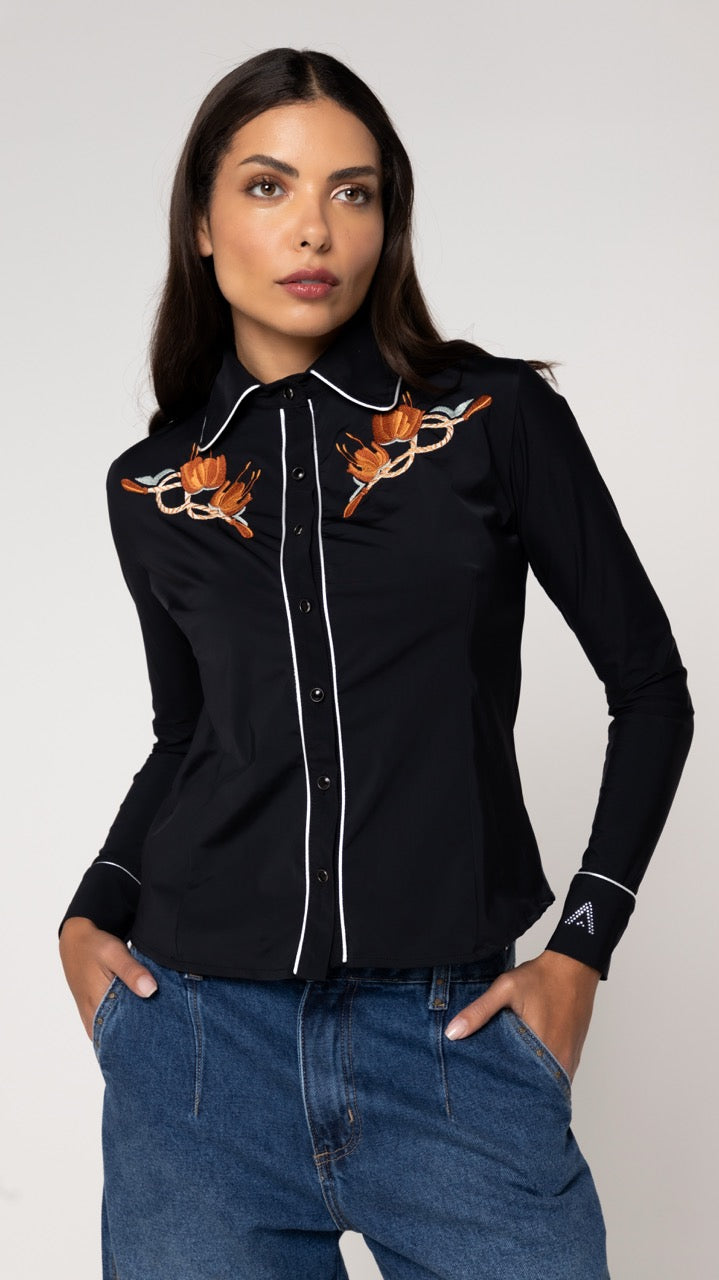 Camisa Tecnológica Sonoma Preta