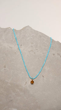 Colar Blue Spirit Turquesa e Dourado