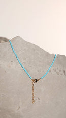 Colar Blue Spirit Turquesa e Marrom
