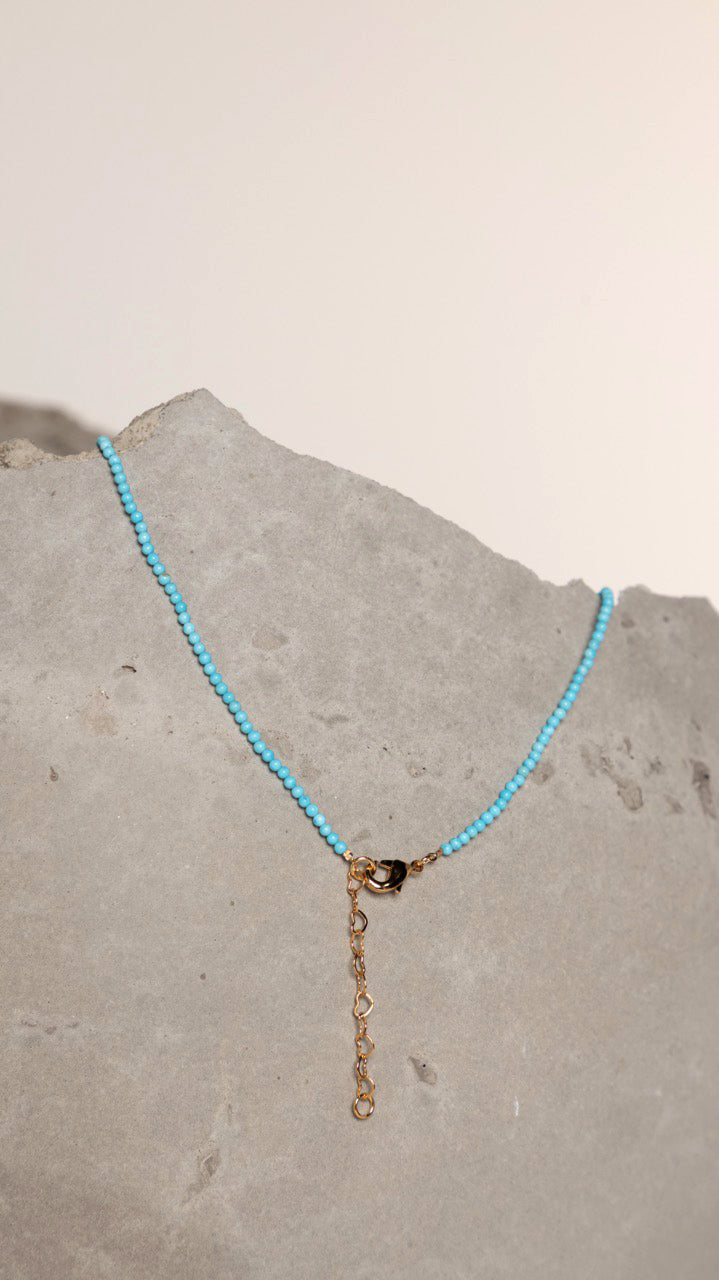 Colar Blue Spirit Turquesa e Dourado