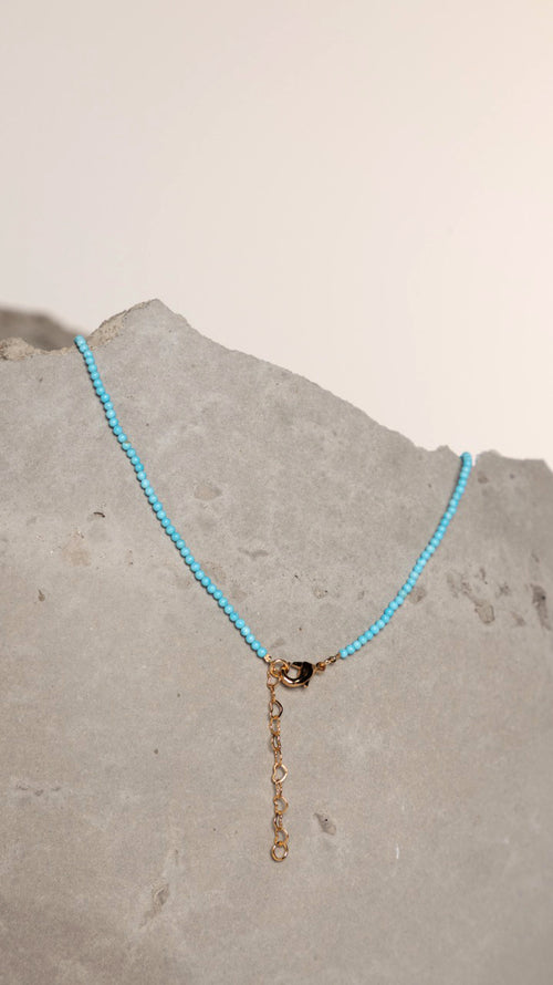 Colar Blue Spirit Turquesa e Dourado