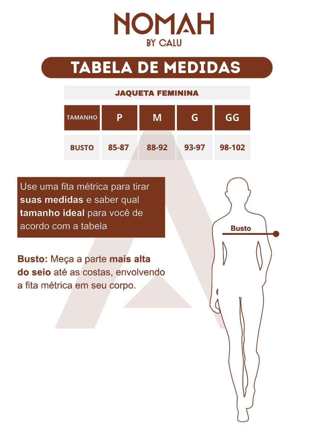Tabela de Medidas