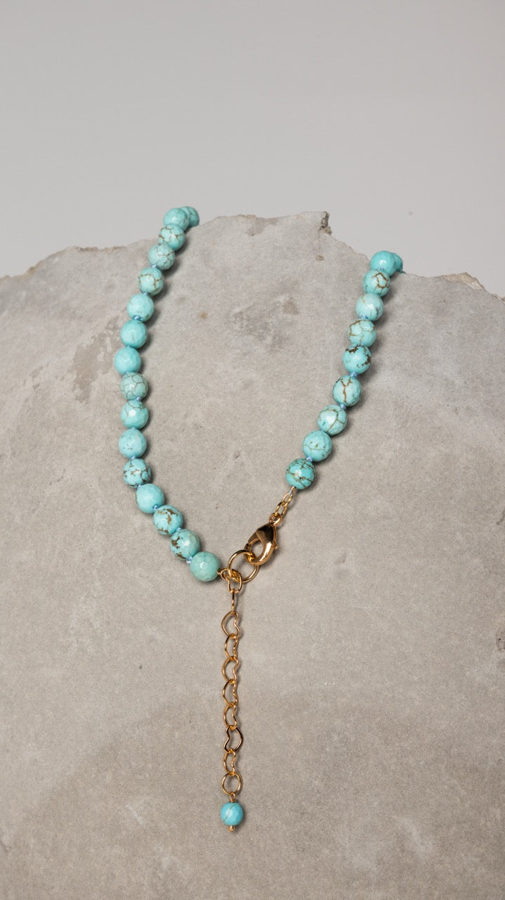 Colar Wildfire Turquesa e Marrom
